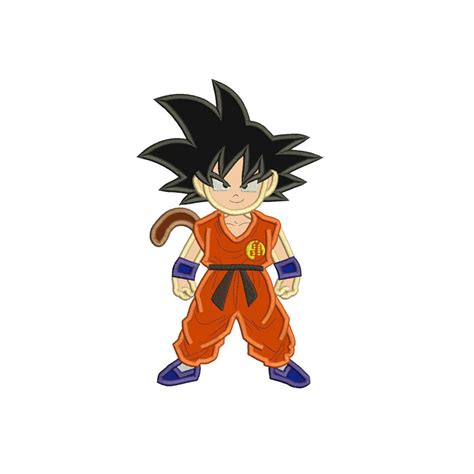 Goku from the anime dragon ball. Dragon Ball Kid Goku Applique Design