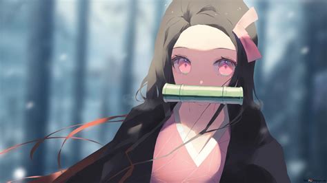 Demon Slayer Kimetsu No Yaiba Nezuko Kamado Hd Wallpaper Download