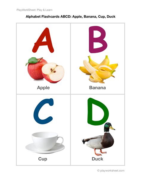 Alphabet Flashcards Abcd Free Printables For Kids