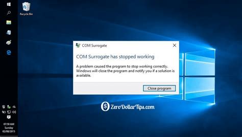 Fix Com Surrogate Has Stopped Working In Windows 10