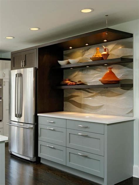 Floating Shelves Kitchen Serveware Refrigerators Floating Shelves With
