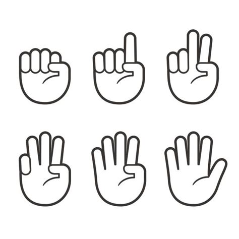 Number One Finger Illustrations Royalty Free Vector Graphics And Clip