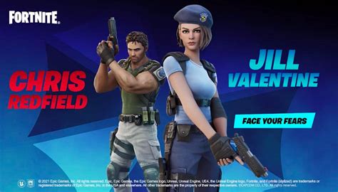‘fortnite Releases Awesome ‘resident Evil Jill Valentine And Chris