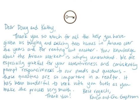 real estate thank you letter to buyer thank you letter lettering letter sample
