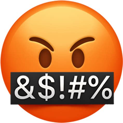 Bad Mouth Angry Swearing Emoji Free Transparent Png Download Pngkey