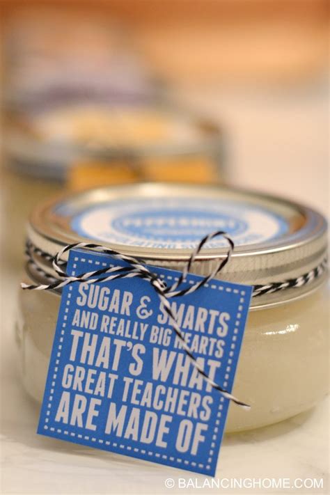 sugar scrub recipes printable labels teacher gift tags