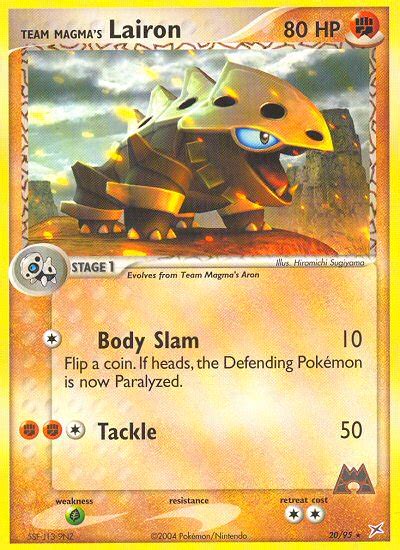 Team Magmas Lairon Ma 20 Pokemon Tcg Pok Cards