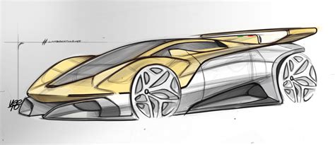 Automotive Car Sketch Lambochallenge Instagram Veetoro Concept Car