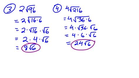 Algebra 2 Simplifying Radicals Youtube