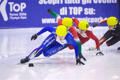 European Short Track Speed Skating Championship Editorial Photography