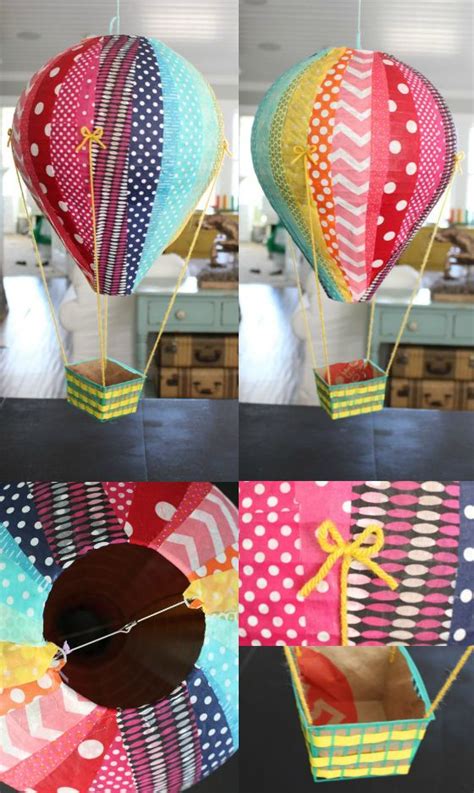 The Pleated Poppy Diy Hot Air Balloons Hot Air Balloon Craft