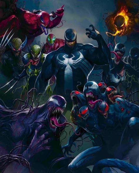 Venom And The Symbiotes Marvel Spiderman Marvel Villains Marvel
