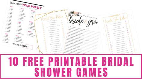 10 Free Printable Bridal Shower Games Freebie Finding Mom