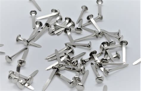 100 Silver Paper Clips 25mm Split Pin Fastener Pins Office Etsyde