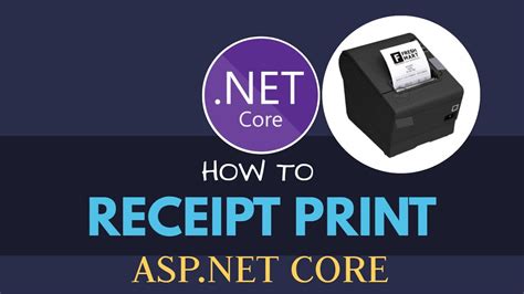 How To Print Receipt In Asp Net Core Using Rdlc Report Youtube