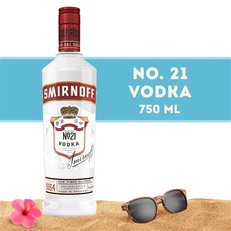 Smirnoff No 21 80 Proof Vodka 750 Ml Glass Bottle
