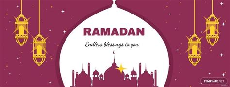 Free Ramadan Facebook Cover Banner In Illustrator Eps  Png Psd