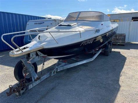 M Fibreglass Boat And Trailer TVAA Pty Ltd T A Tomkins Valuers Auctioneers