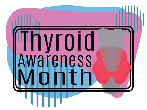 Thyroid Awareness Month Idea For A Horizontal Poster Banner Flyer Or