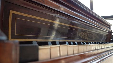 Premium Photo | Close up view of an old vintage piano