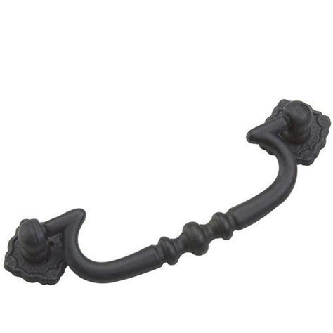 Adding glass to cabinet doors. Found it at Wayfair - 4 4/21" Drop Pull | Black iron ...