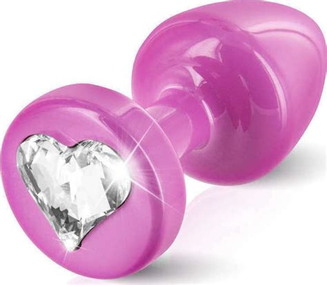 Diogol Anni Butt Plug Heart Pinkclear 25cm Skroutzgr