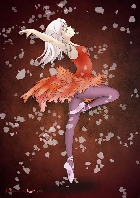Anime Manga Girl Ballet Dance Flamingo Bird Harutsubomi Chan