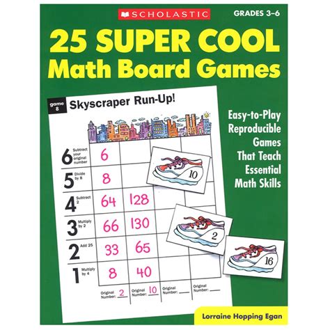 25 Super Cool Math Board Games Sc 0590378724 Scholastic Teaching