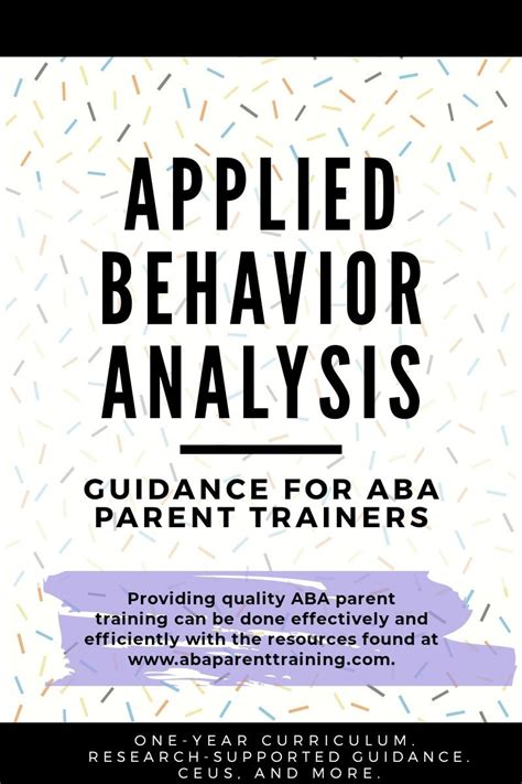 Aba Parent Training Curriculum Ceus Support And More Applied