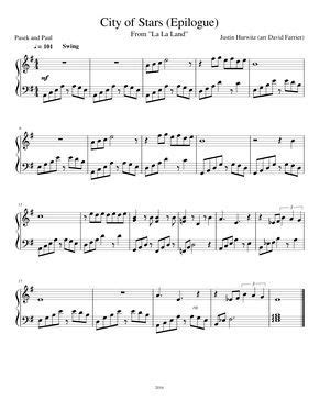 Arranged by eric von ahlefeldt. La La Land — City of Stars Download PDF Piano Sheet Music ...