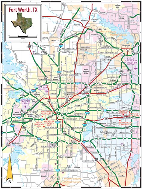Dallas Fort Worth Map Travelsfinderscom
