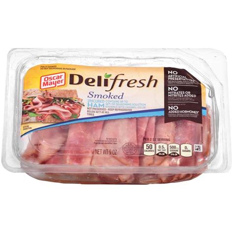 Different types of ham lunch meat. Oscar Mayer Deli Fresh Smoked Ham Lunch Meat | Hy-Vee ...