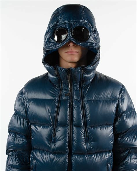 Medium Down Hooded Goggle Jacket By Cp Company