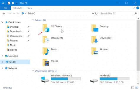 Comment Supprimer Le Dossier Dobjets 3d De Ce Pc Sous Windows 10
