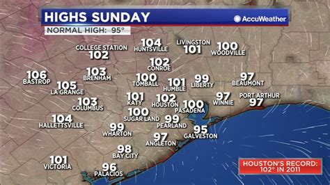 Houston Weather: Heat Advisory through Sunday... Sct'd storms Sunday ...