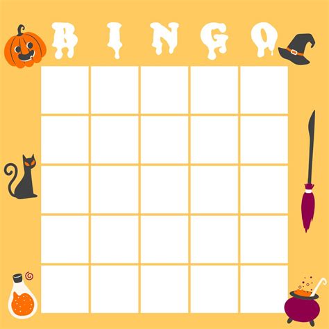 15 Best Printable Halloween Bingo Card Template