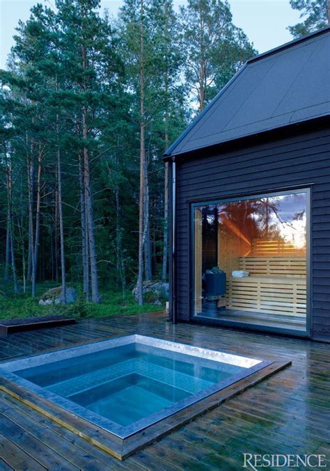 Cold Plunge Pool Awesome Sauna Glass Fronted Sauna Cool View Hot Tub