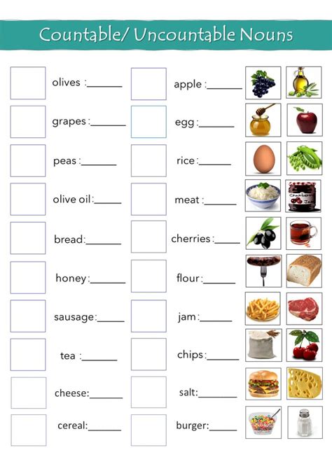 Countable Uncountable Nouns Countable And Uncountable Nouns