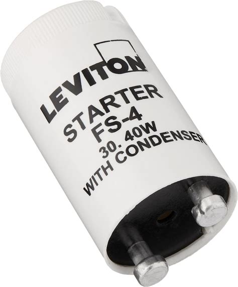 Leviton 13891 Fluorescent Lamp Starter Basic 13 30 And 40w Fs 4 White