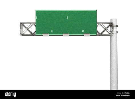 3d Rendered Illustration A Empty Highway Sign Stock Photo Alamy