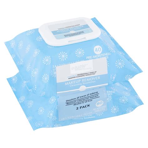 Equate Beauty Makeup Remover Cleansing Towelettes 80 Count 2 Pack