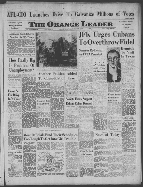 The Orange Leader (Orange, Tex.), Vol. 60, No. 274, Ed. 1 Tuesday