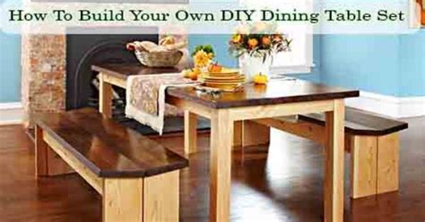 Paint dining table and chairs with your chosen paint, following manufacturers instructions on the can. **DIY** How To Build Your Own DIY Dining Table Set | DIY ...