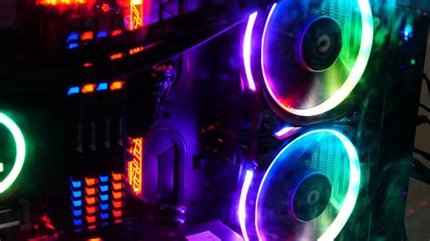 Computer Coolers Backlight Neon Colorful 4k Hd Wallpapers
