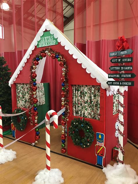 Santas Workshop Office Christmas Decorations Christmas Cubicle