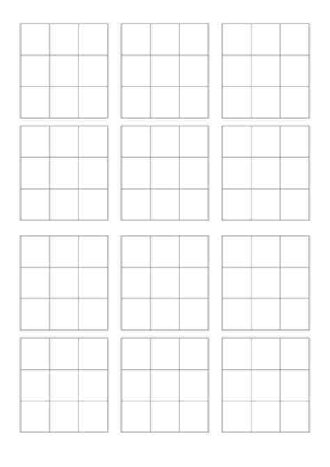 Blank Bingo Template Teaching Resources