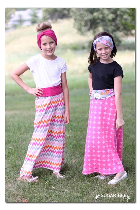 Girls Maxi Skirts Sugar Bee Crafts