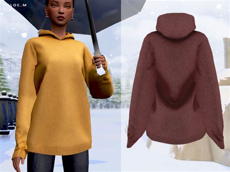 Woolen Hoodie By Chloemmm At Tsr Sims 4 Updates