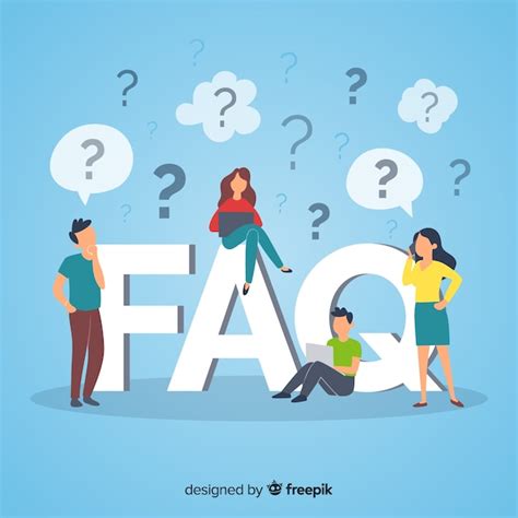 frequently asked questions concept vector free download