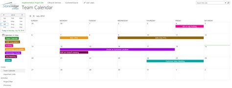 Creating A Color Coded Calendar In Sharepoint Online Stoneridge Software